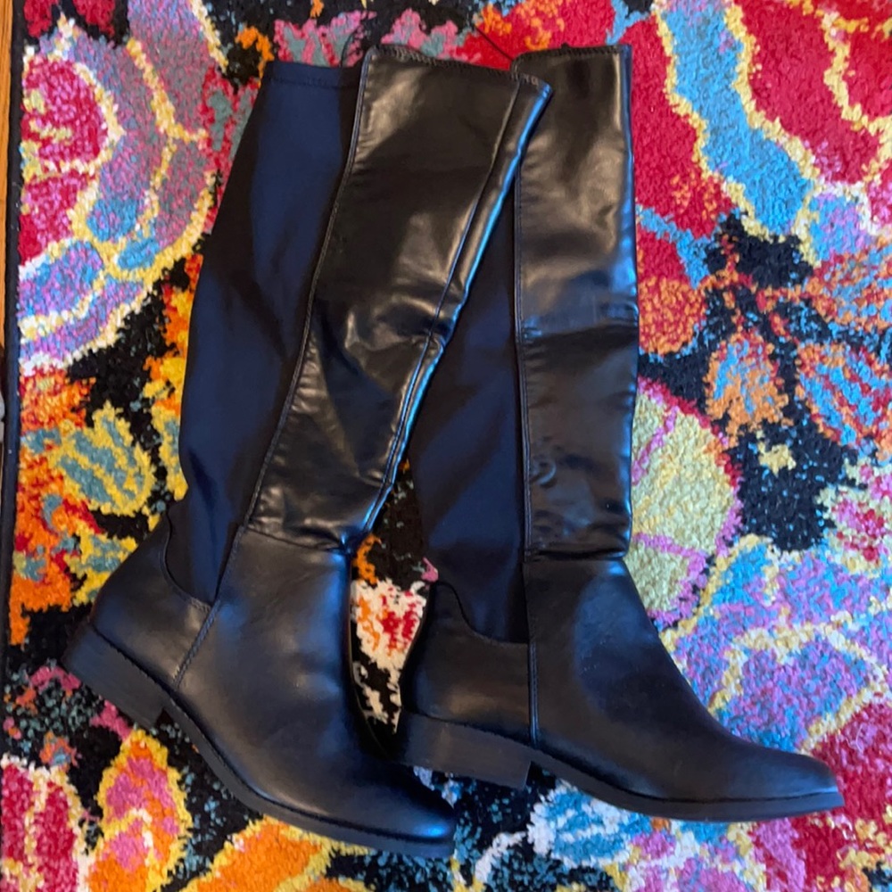 New Rampage black boots Sz 8.5